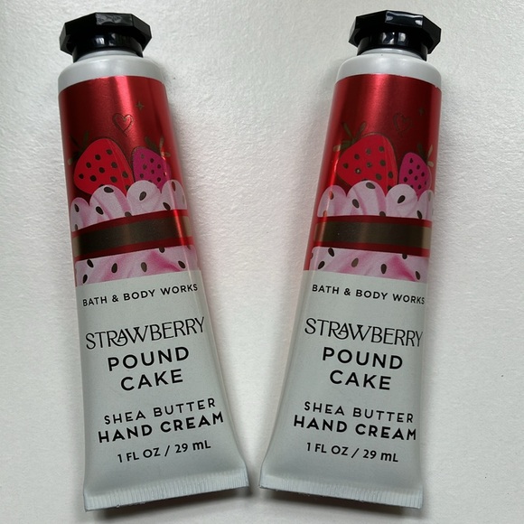 STRAWBERRY POUND CAKE HAND CREAM SET of 2 NWT - Picture 2 of 4